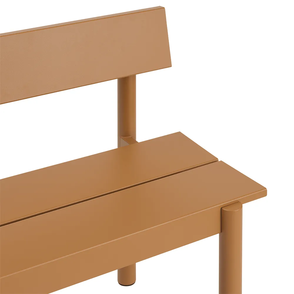 Stålbänk 110cm Linear Steel Burnt Orange