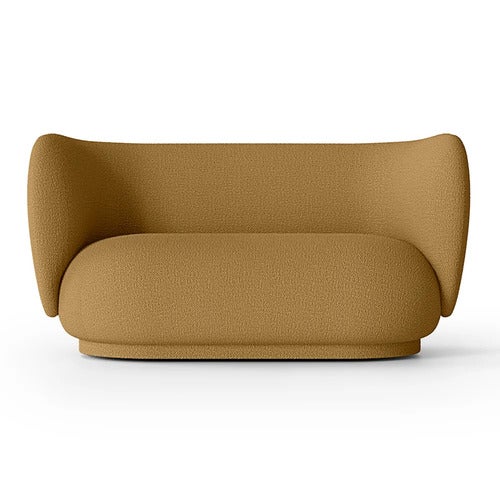 Rico 2-sits soffa Wool Boucle - Sugar Kelp