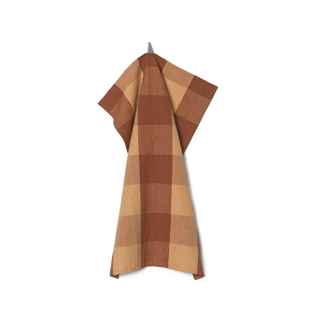 Kökshandduk Hale  Peach/Spice Red