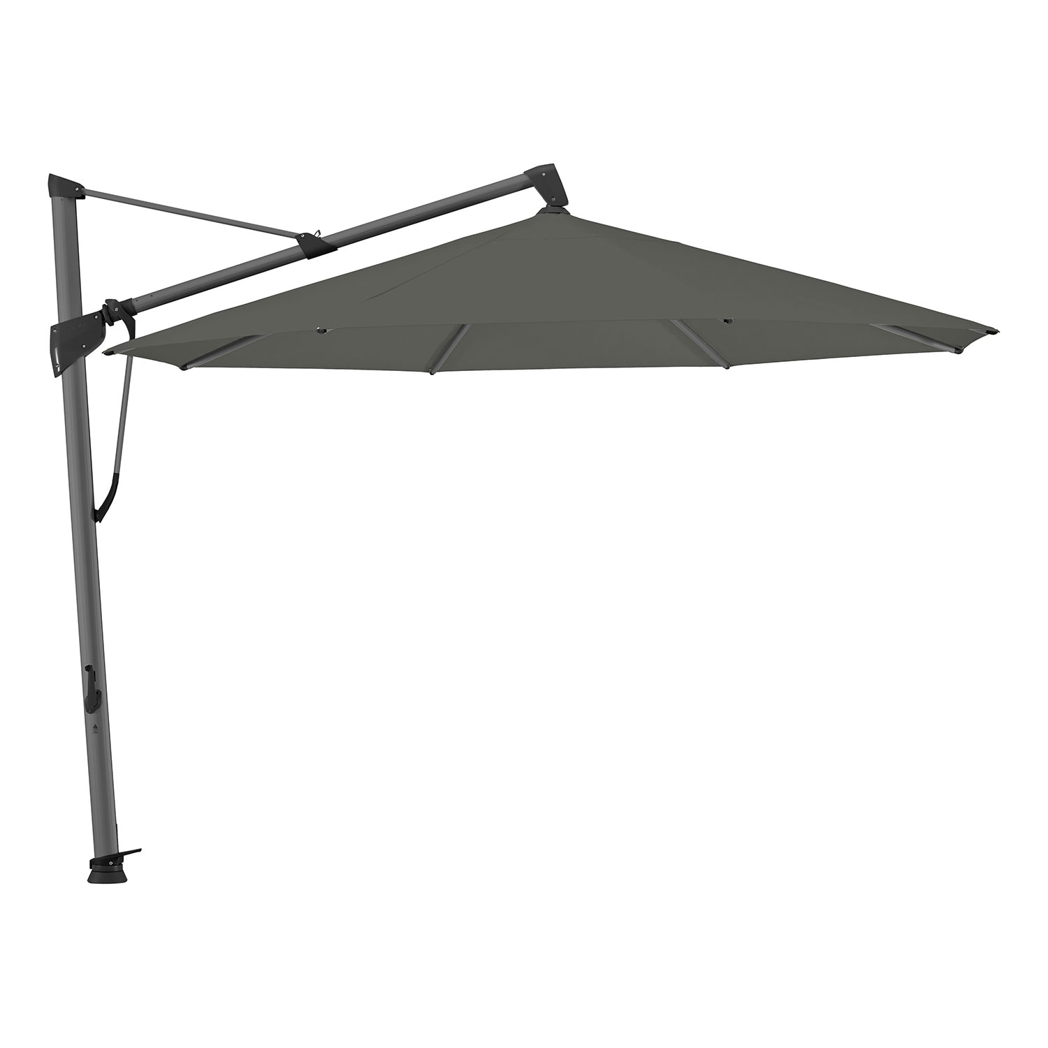 Sombrano S+ frihängande parasoll 350 cm kat.5 antracite alu / 669 carbone