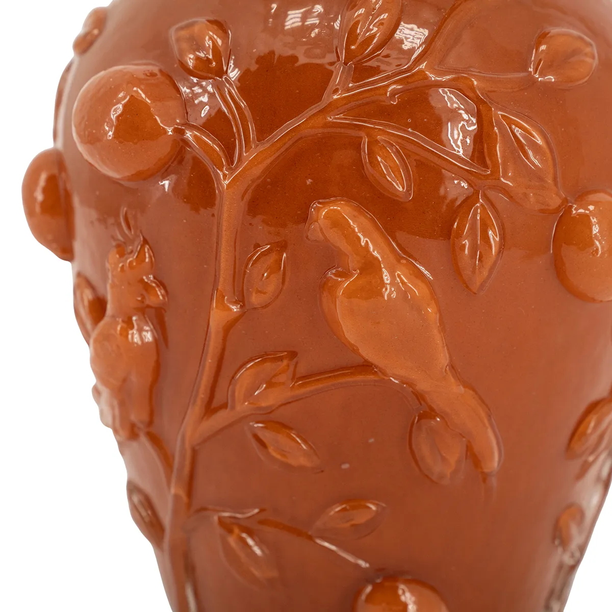 Munblåst vas Aru H22 cm Caramel