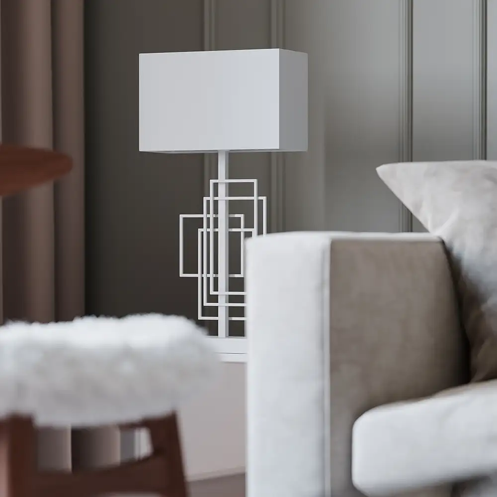 Paragon Bordslampa 69 cm vit