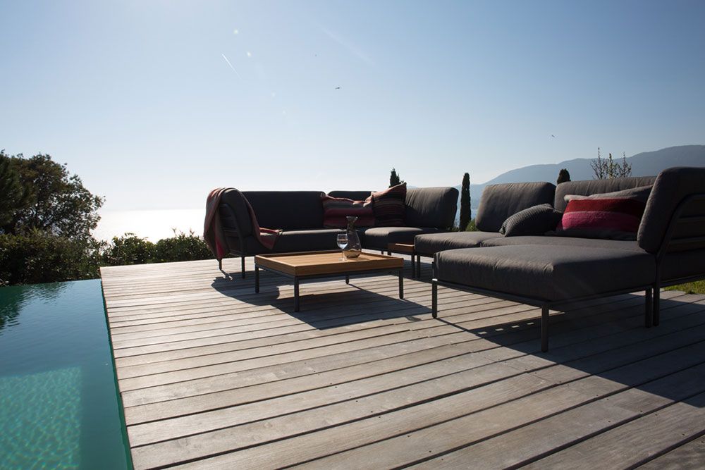 Level avslutsdel vänster grå aluminium 