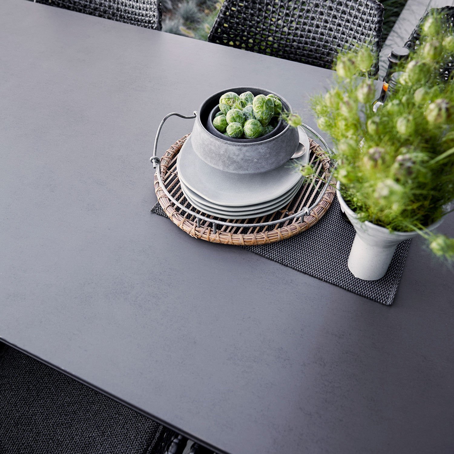 Drop Matbord 200X100cm Ljusgrå 