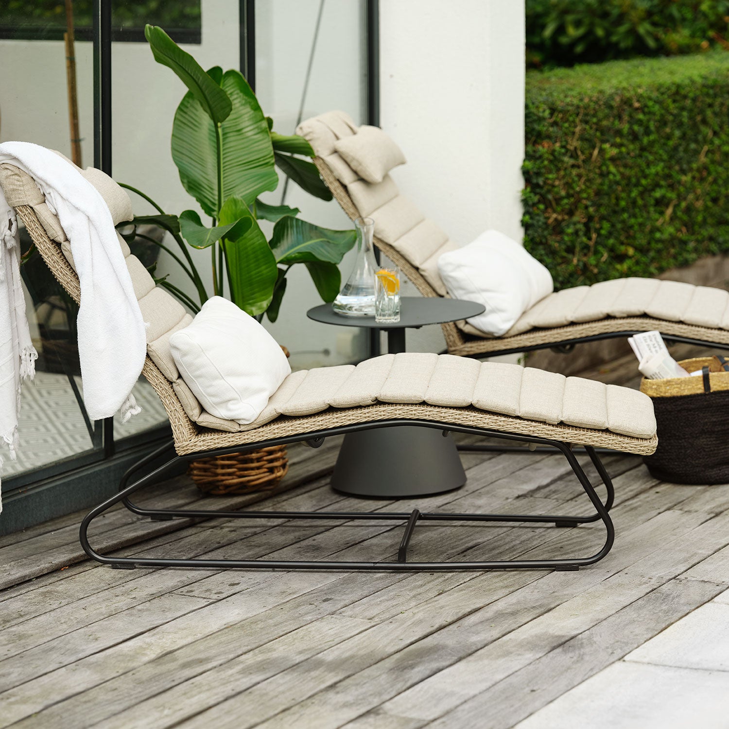 Akleja vilsäng beige med dyna 