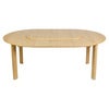 Comfort Circle Matbord med förlängning Oak