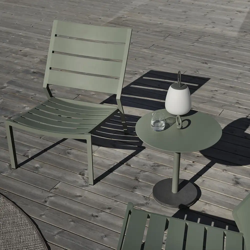 Delia relaxstol dusty green 