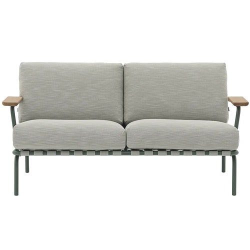 Settle 2-sits soffa Ribbed Weave 2/Dark Green 