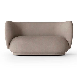 Rico 2-sits soffa Brushed - Warm Grey