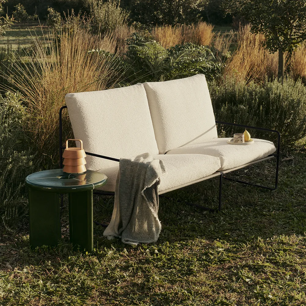 Desert 2-sits soffa Black/Off-white