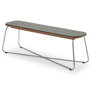 Lilium Bench Cushion Charcoal 