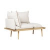Lounge Around 1.5-sits soffa Oak/White Sands