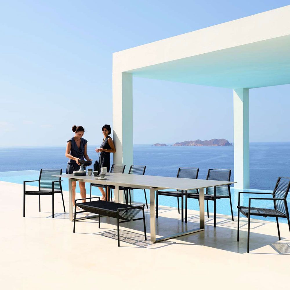 Edge Karmstol Antracit Cane-Line Rope