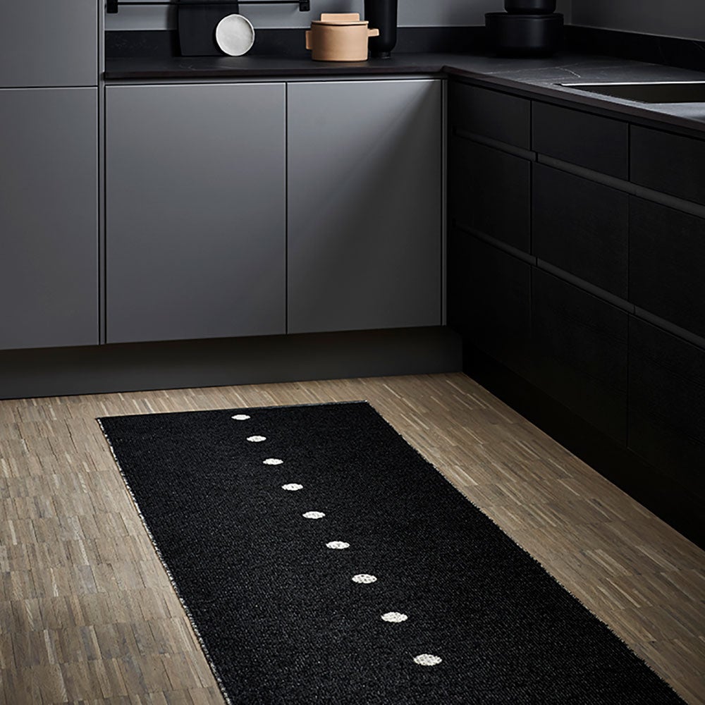 Peg matta 70x280 cm black / linen 