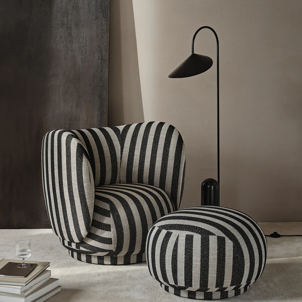 Rico Lounge Fåtölj Louisiana - Sand/Black