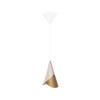 Cornet Lampskärm White/Brass 