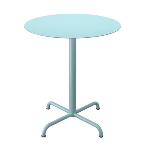 PICO Cafébord Ø64 cm, bas 4 ben Ice Blue