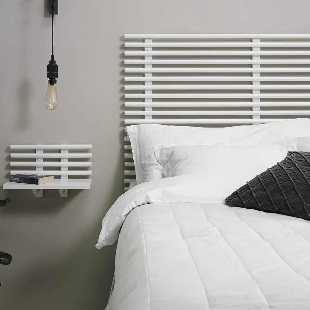 Zana Sängbord Vitlackad björk