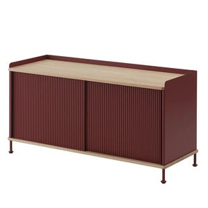 Enfold Sideboard 124 x 45 cm  - Oiled oak Deep Red