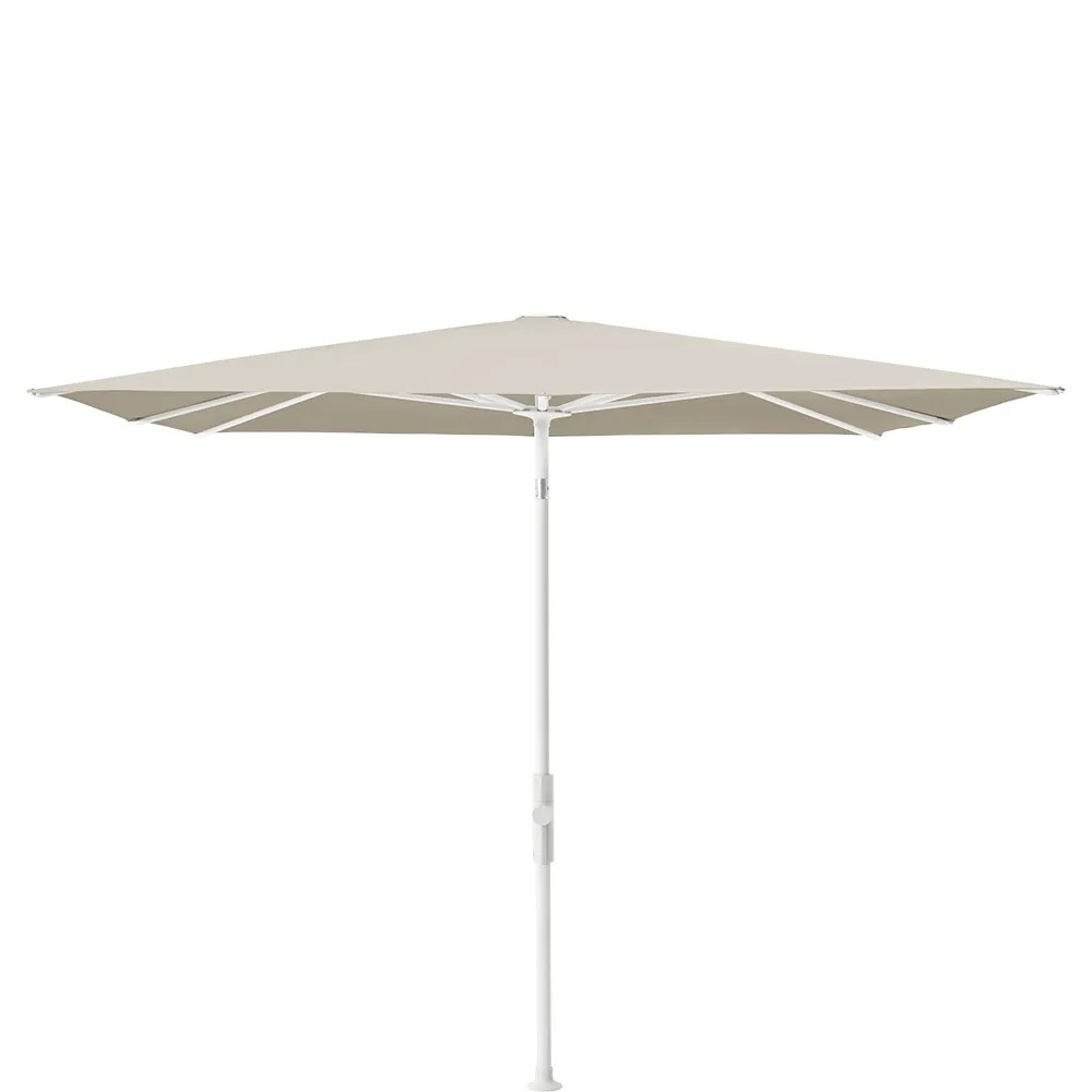 Glatz Twist parasoll 240×240 cm matt white Kat.5 527 Urban Chrome