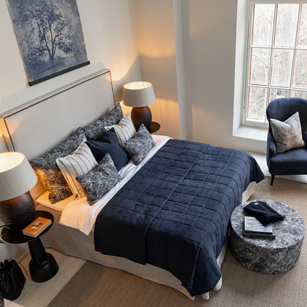 MEGHAN överkast - W 160 x L 260 cm-Blue