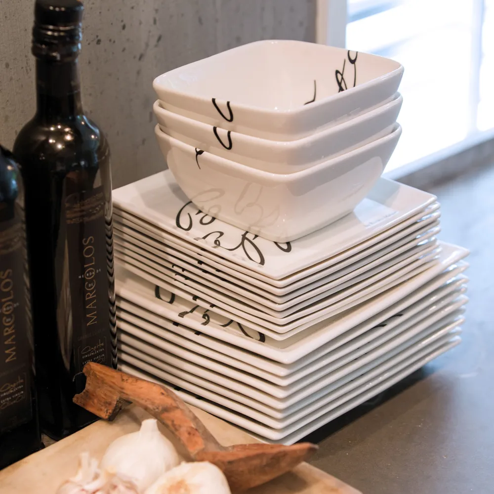 Buon Appetito tallrik fyrkantig 22 x 22 cm