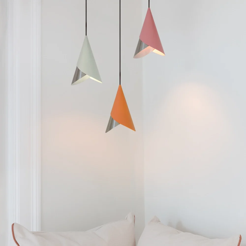 Cornet Lampskärm Nuance Orange/Steel