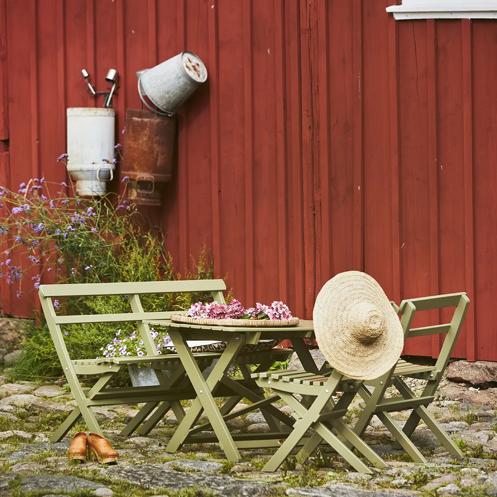Torpet klappstol Antikgrön