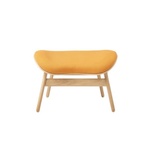 A Conversation Piece Ottoman Fotpall Oak/Tangerine