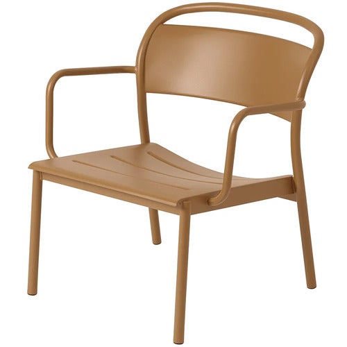 Linear Steel Fåtölj Burnt Orange 
