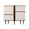 Audacious Highboard Skåp Mörk Ek/White Sands