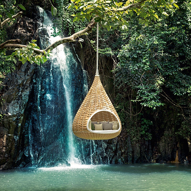 NESTREST standing lounger, olive 