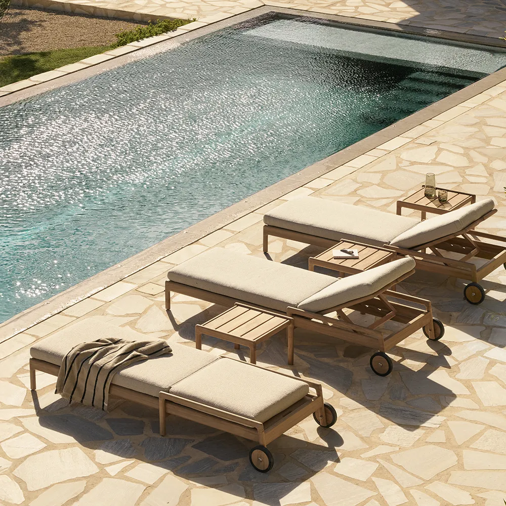 Jack Solsäng Teak/Natural 