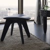 Slab ottoman svart