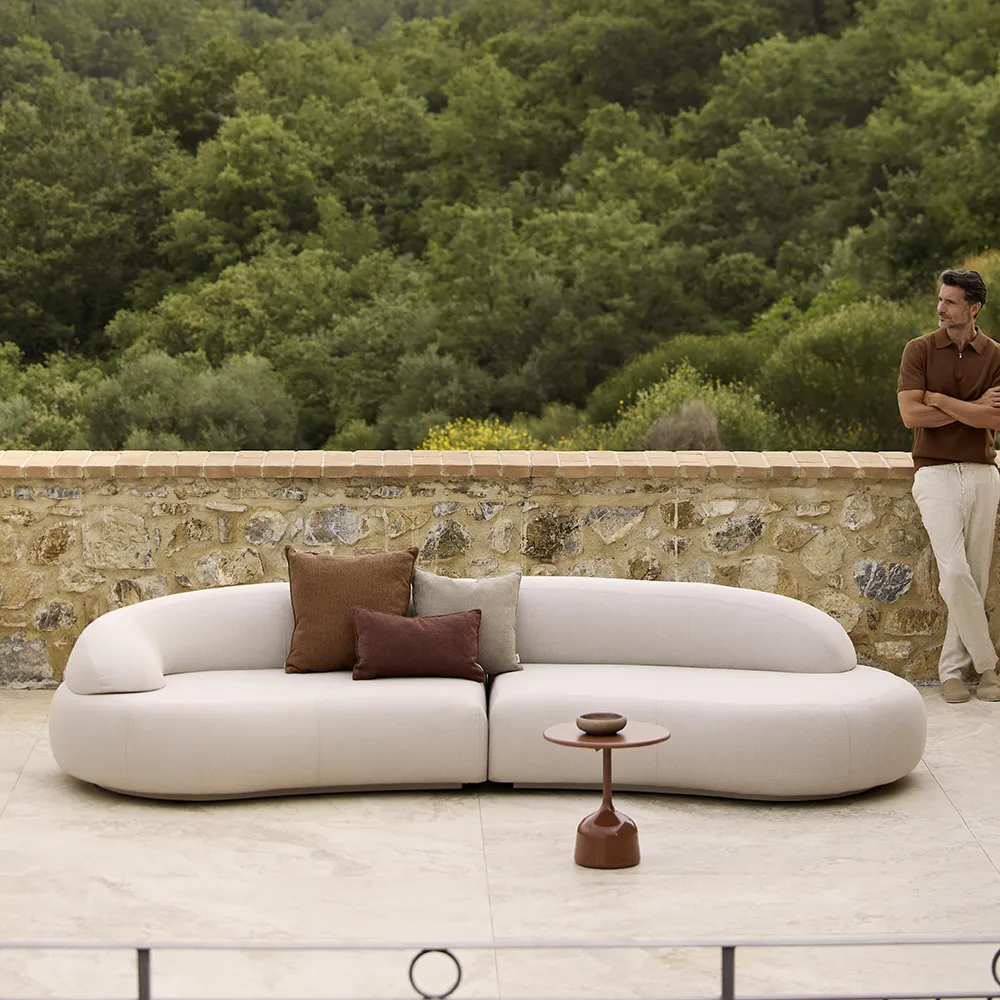 Mellow soffa modul höger m/kort ryggstöd Sand 