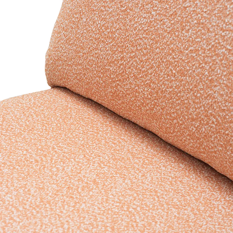 Blixt fåtölj  Pearl white / Teddy orange