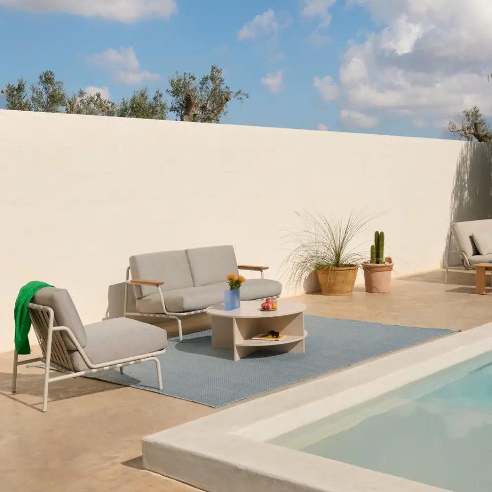 Loungefåtölj Settle Ribbed Weave 2/Dark Green