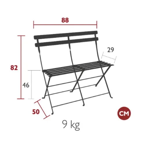 Bistro 2-sits soffa Acapulco blue