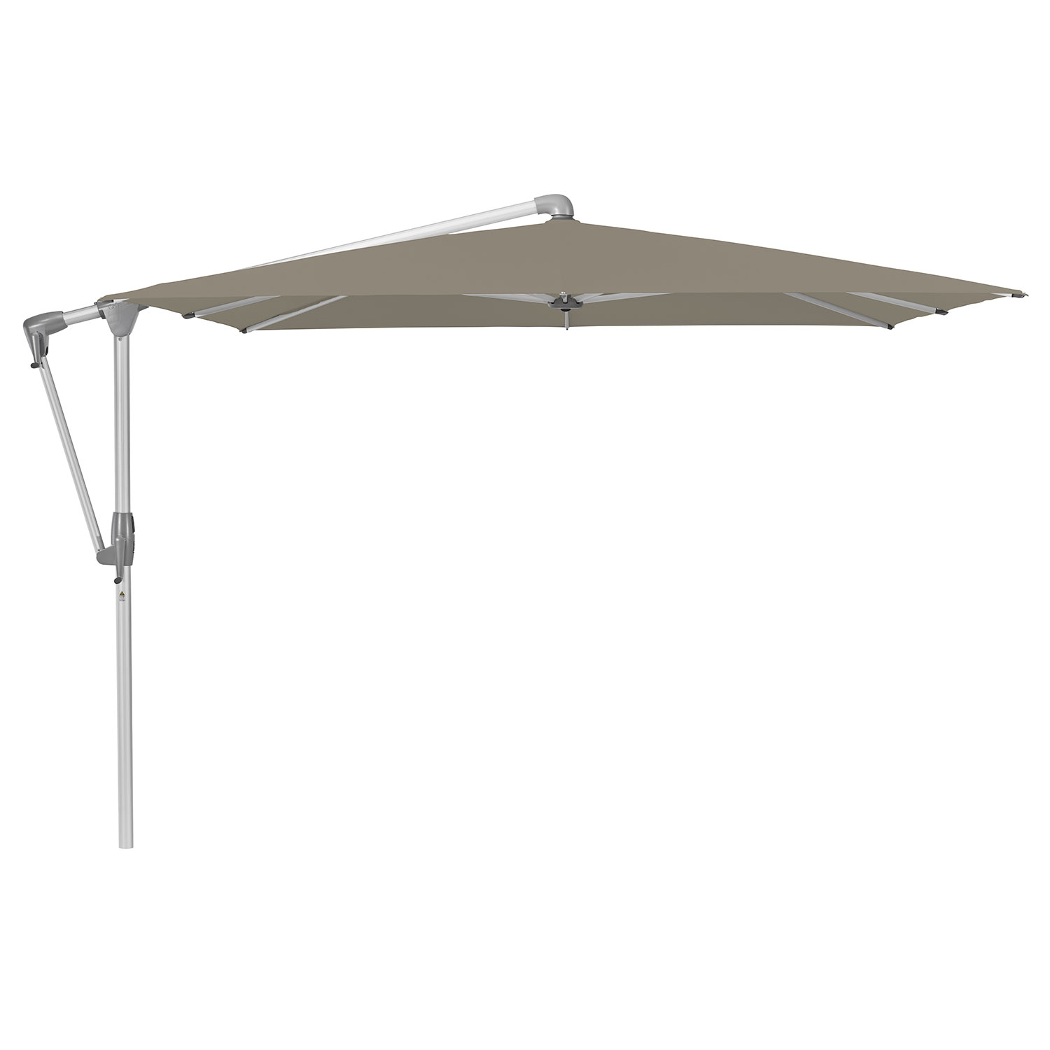 Glatz Sunwing Casa frihängande parasoll 300×240 cm kat.4 anodizerad alu / 461 taupe