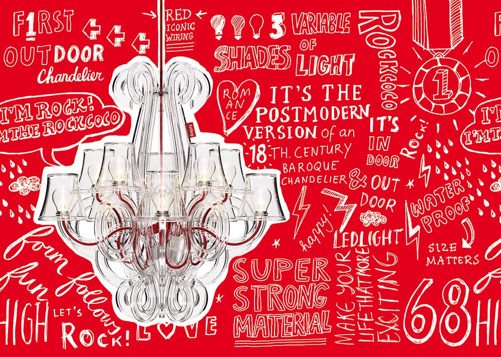 Rockcoco utomhuslampa transparent 