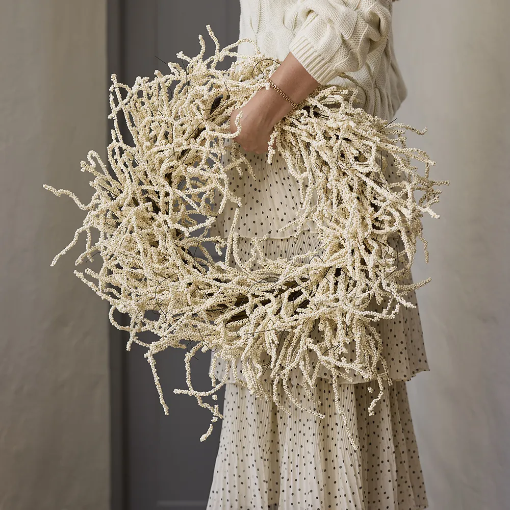 Bärkrans Ø60 cm vit