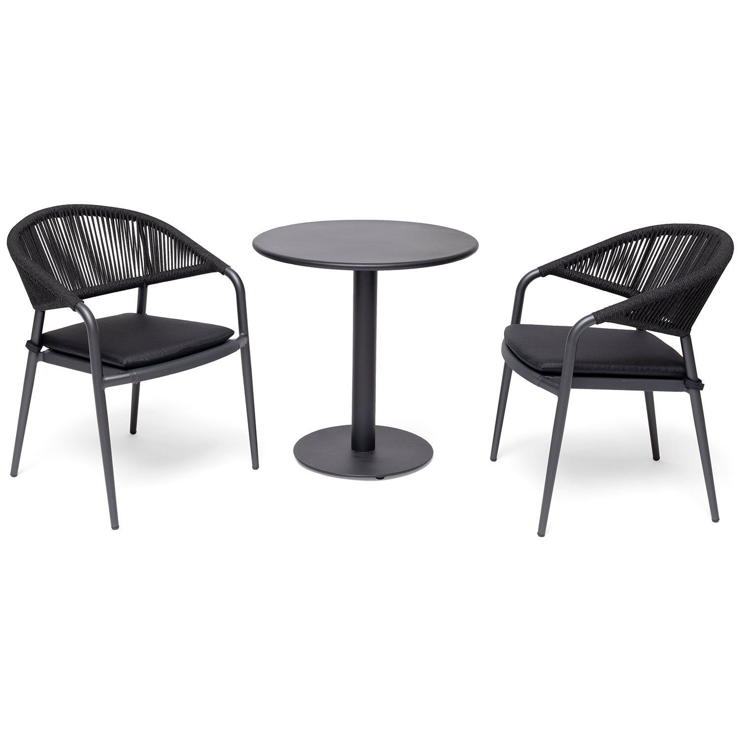 Näsby cafébord Ø70 cm svart