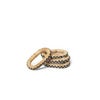 Weave Napkin Rings - Set of 4 - Natural/Black