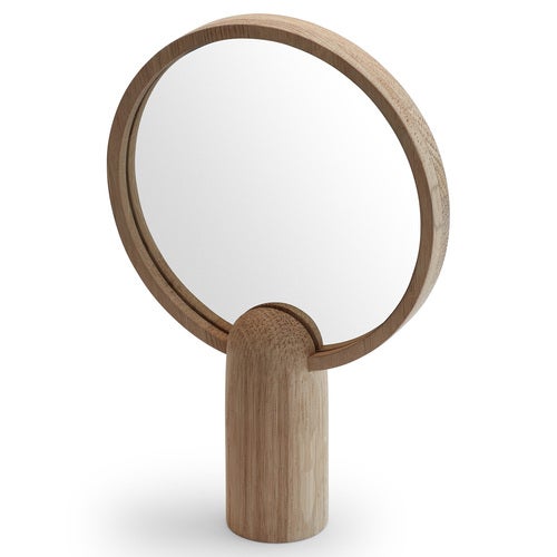 Aino Mirror Small Brun Ek 