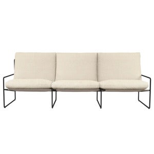 Desert 3-sits soffa Black/Off-white