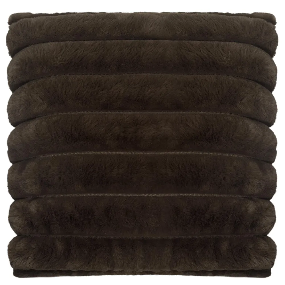 Wave prydnadskudde 45x45 cm Darkbrown