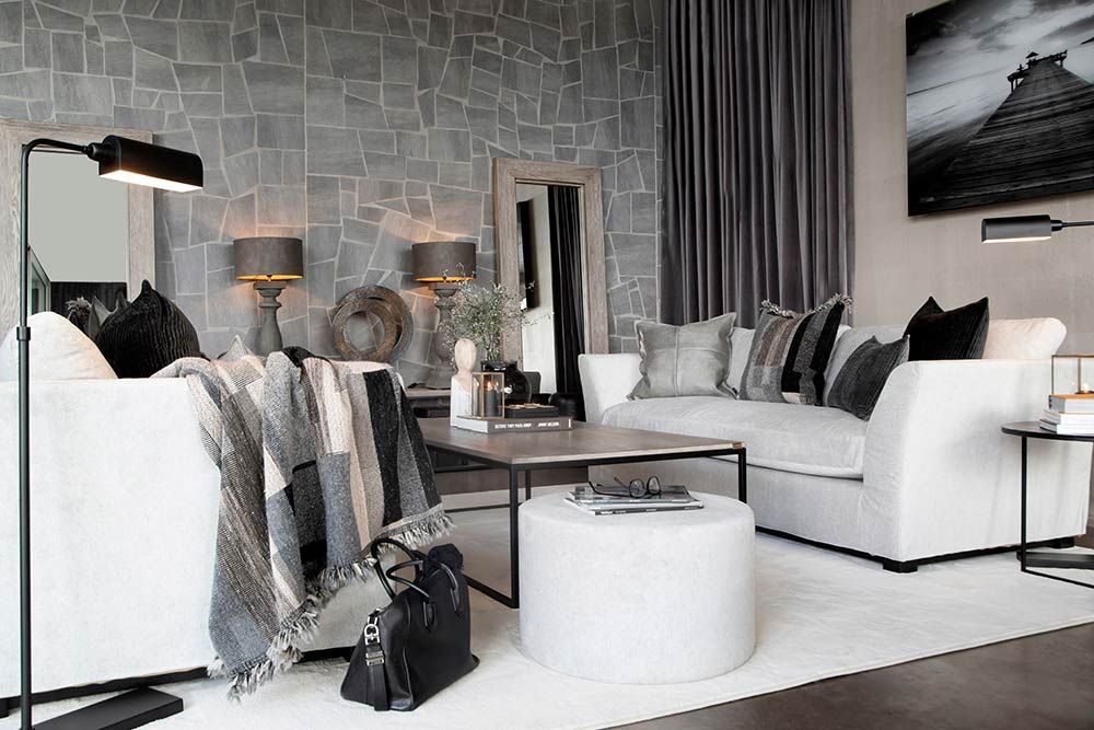 Stafford 3-Sits Soffa Tobago White