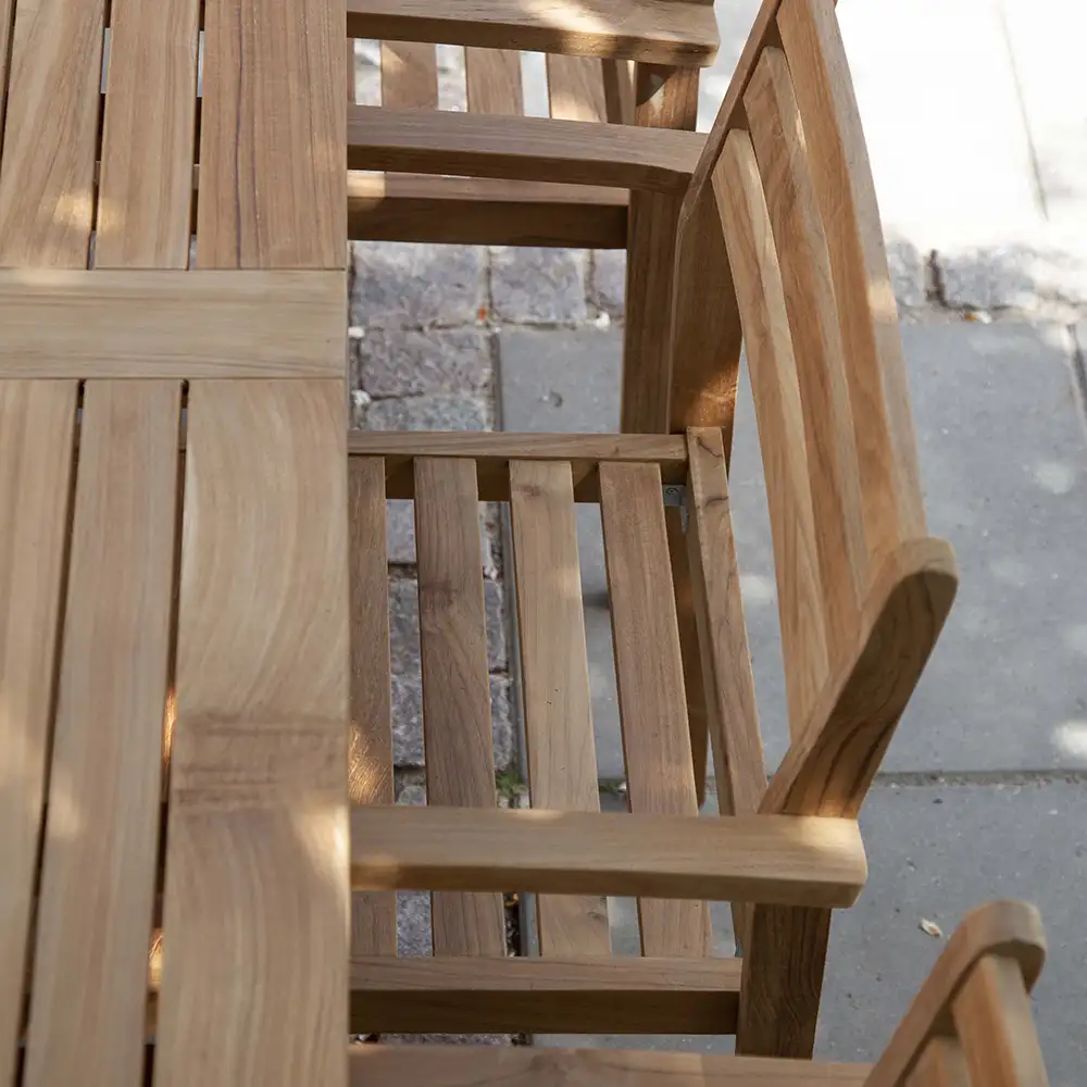 Oxford matbord 90x210 cm teak 