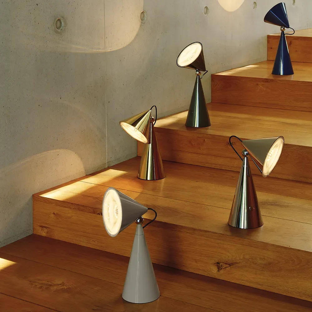 Pose Portabel lampa Silver LED