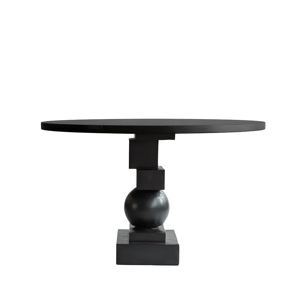 Artist Matbord Ø120 - Coffee Black Oak